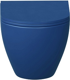 Grossman Унитаз подвесной GR-4455BLMS синий матовый – фотография-2